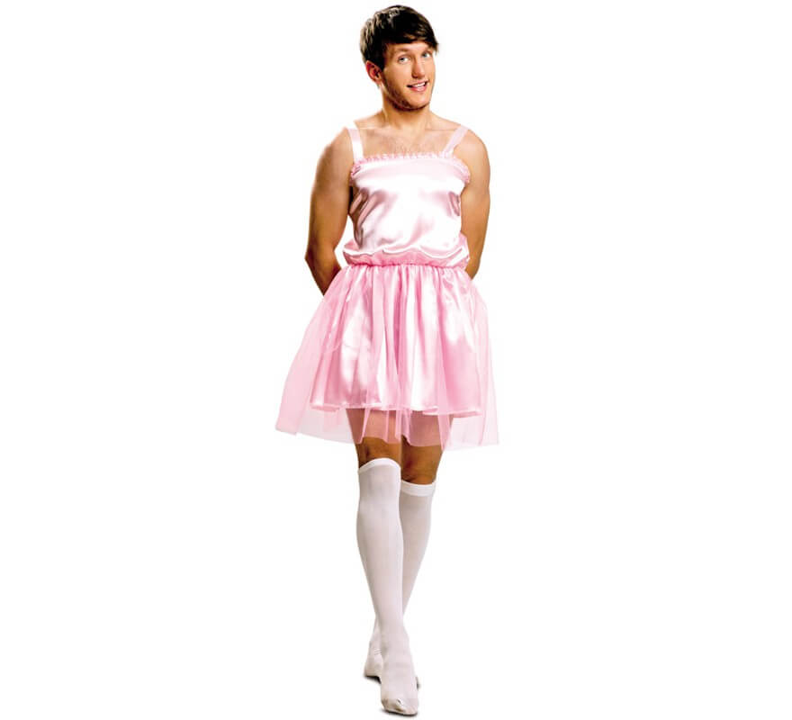 Disfraz de Bailarina rosa para hombre