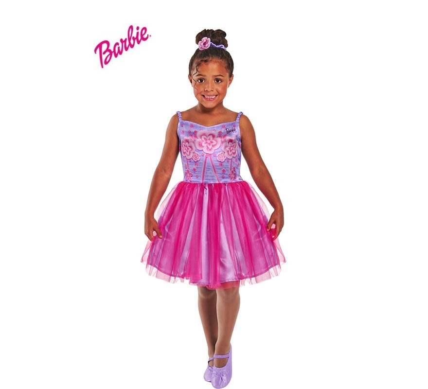 Classic Barbie Ballerina costume with headpiece for girls