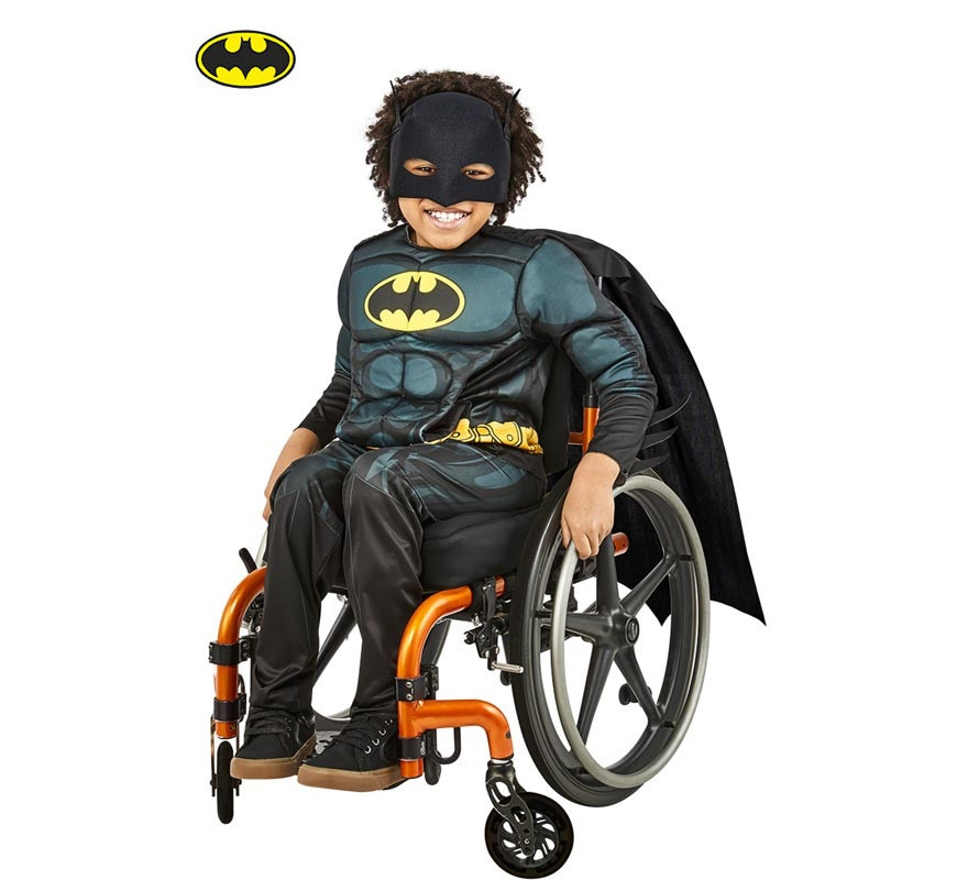 Adaptive Batman muscle costume with mask for children