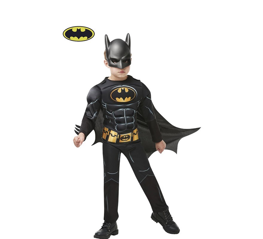 Batman costume nero Nucleo Boxed bambino