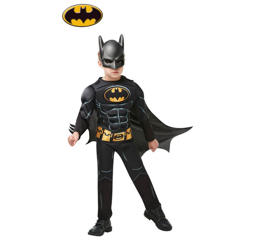 bruscamente marca imitar Disfraz de Batman Musculoso para niño