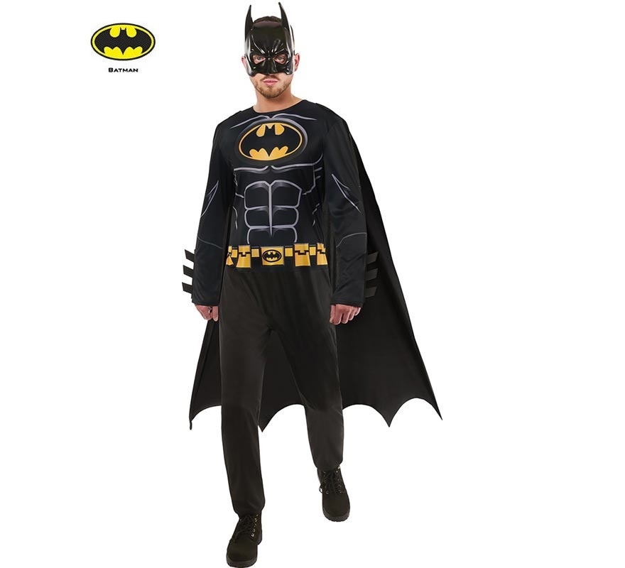 Batman Black Core Opp Costume with Mask for Men