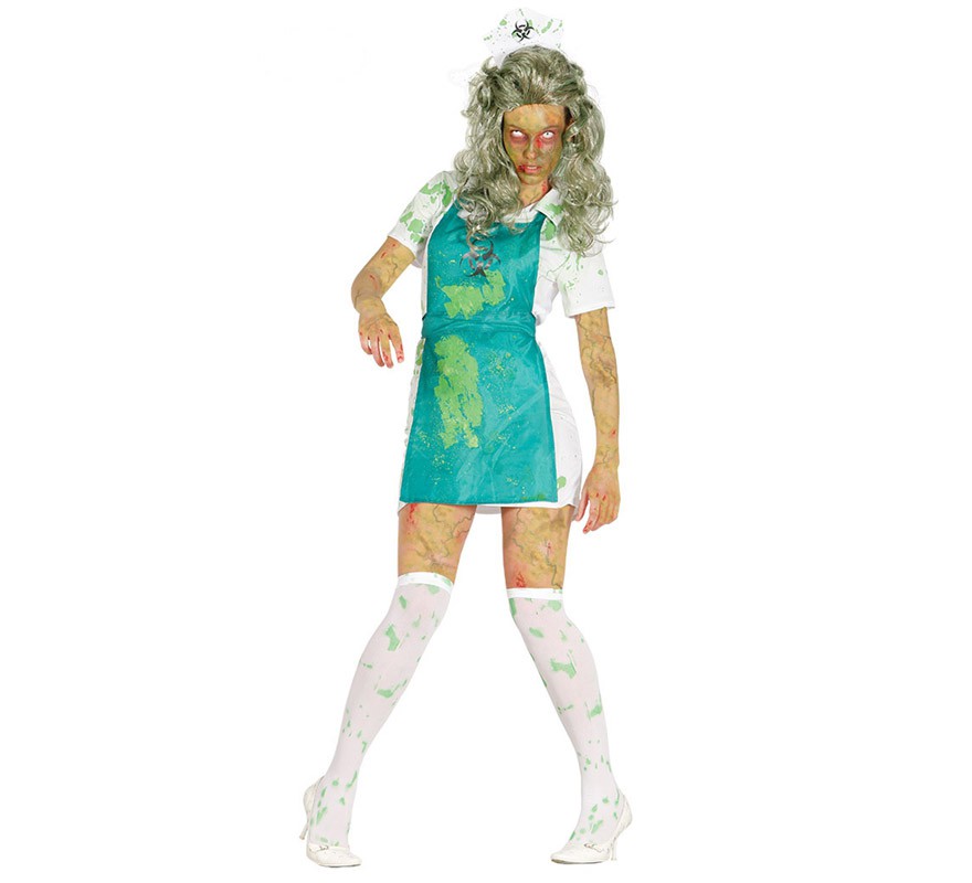 Disfraz de Bióloga Zombie para mujer