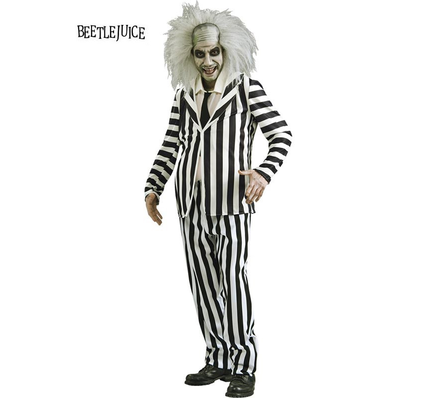 Beetlejuice costume striped suit for men