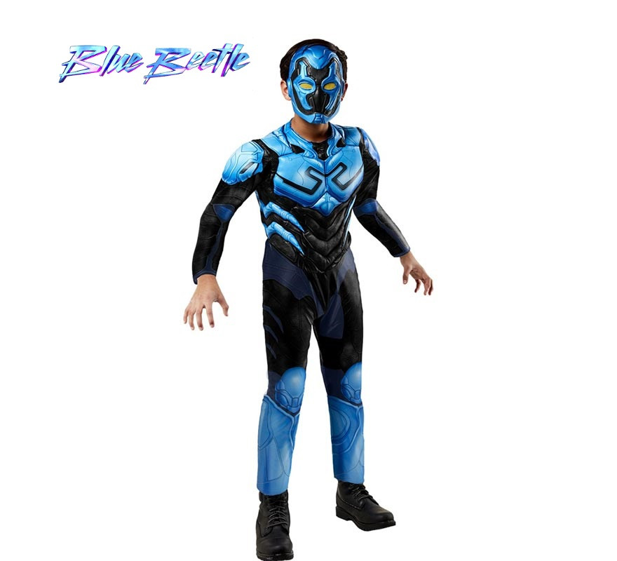 Boys Muscle Blue Beetle DC Comics Costume