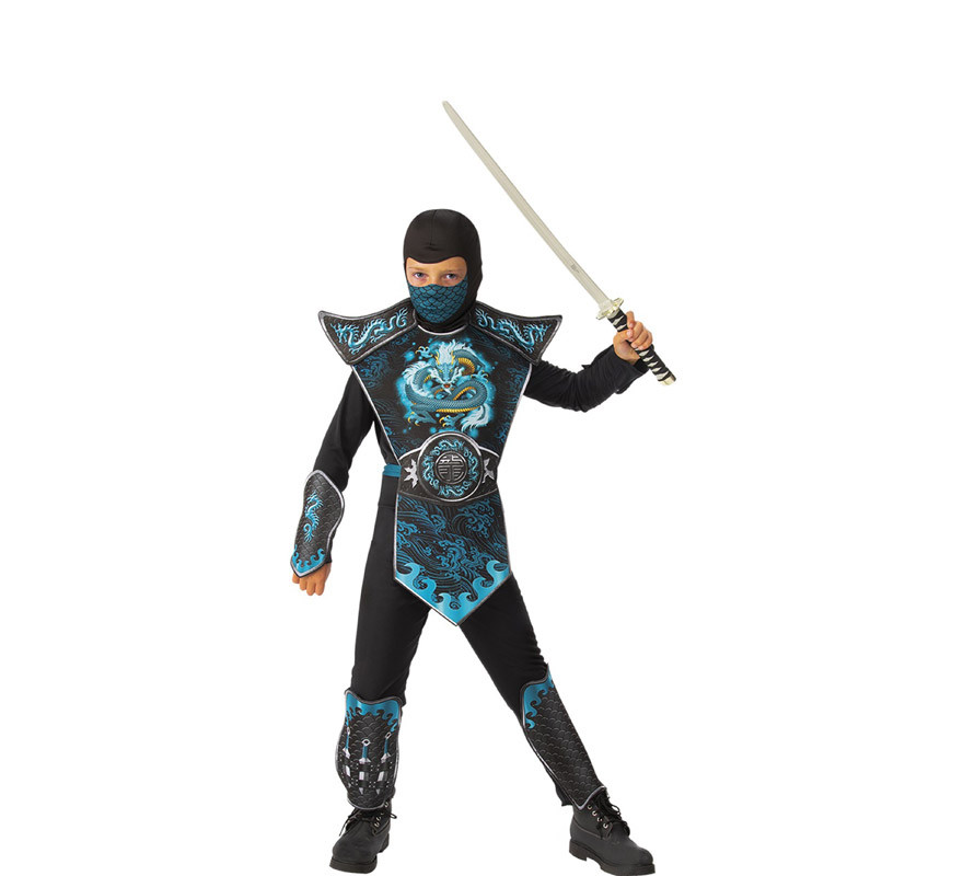 Disfraz de Ninja clásico negro para niño