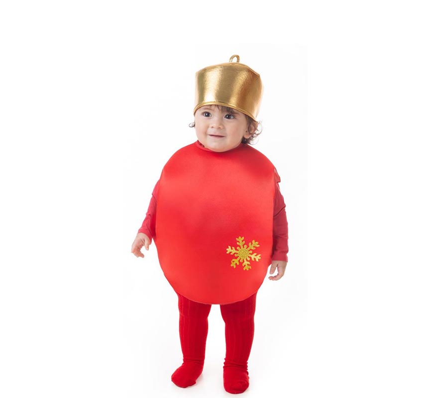 Red Christmas Ball Costume for Baby