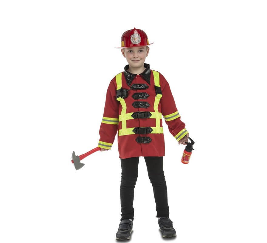 Casco bombero niño, Disfraz bombero niños, Casco disfraz con luz azul,  Accesorio