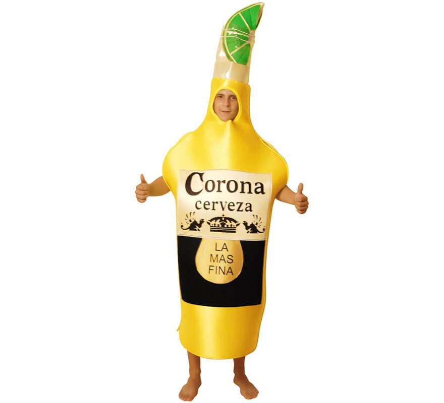 Disfraz de Botella de Cerveza Corona para Adultos talla Universal