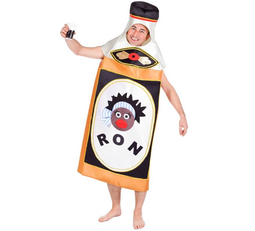 Disfraz de Botella de Ron para adulto