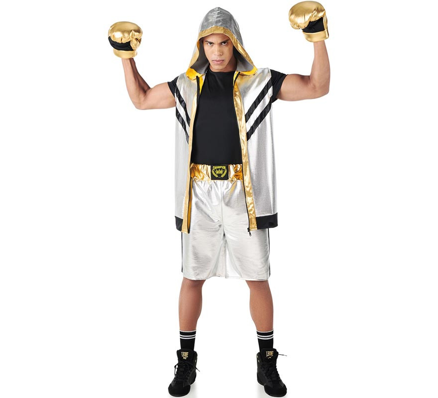 Disfraz de Boxeador guante de oro para hombre
