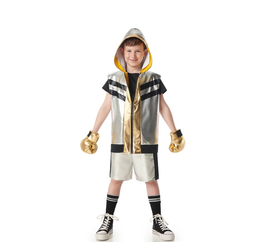 Silver Boxer Costume for Kids