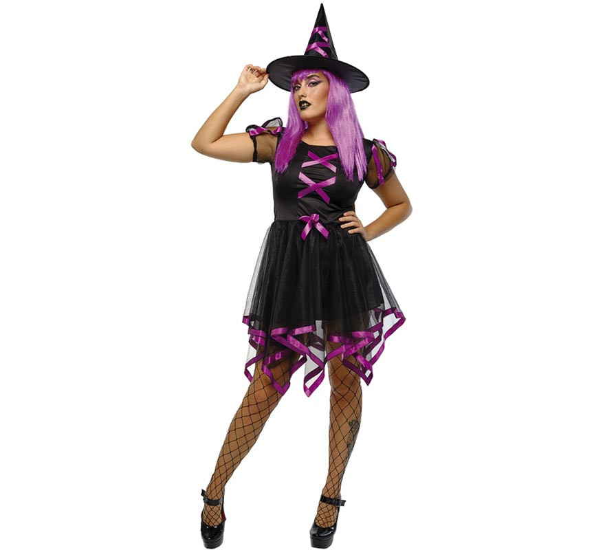 Pink neon Cuca Witch costume for women