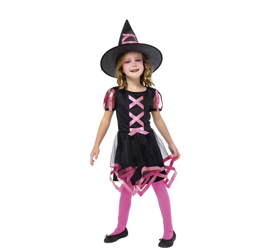 Pink Cuca Witch costume for girls