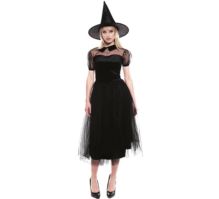 Cappello da strega in velluto donna Halloween: Accessori,e vestiti