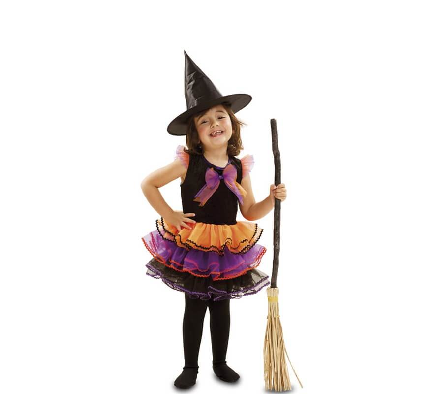Disfraz de Bruja Fantasía para bebé y niñas para Halloween
