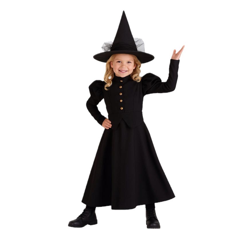 Disfraz de Bruja Negra para niña