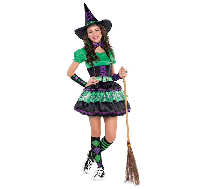 disfraz de bruja para ninas y adolescentes en varias tallas para halloween 62775