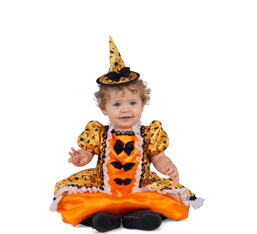 Orange Versailles Witch Costume for girls and babies