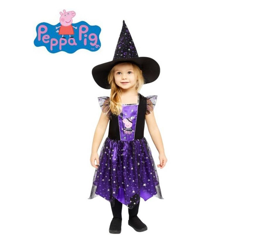 Peppa Pig Purple Witch Costume for Girl and Baby