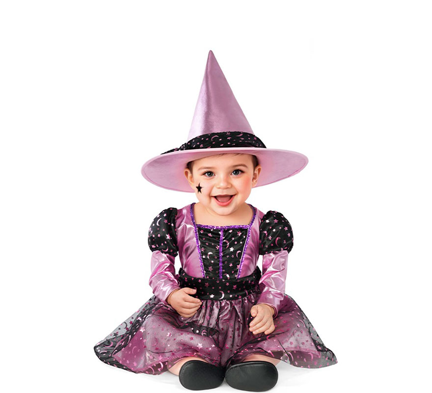 Pink witch costume for babies