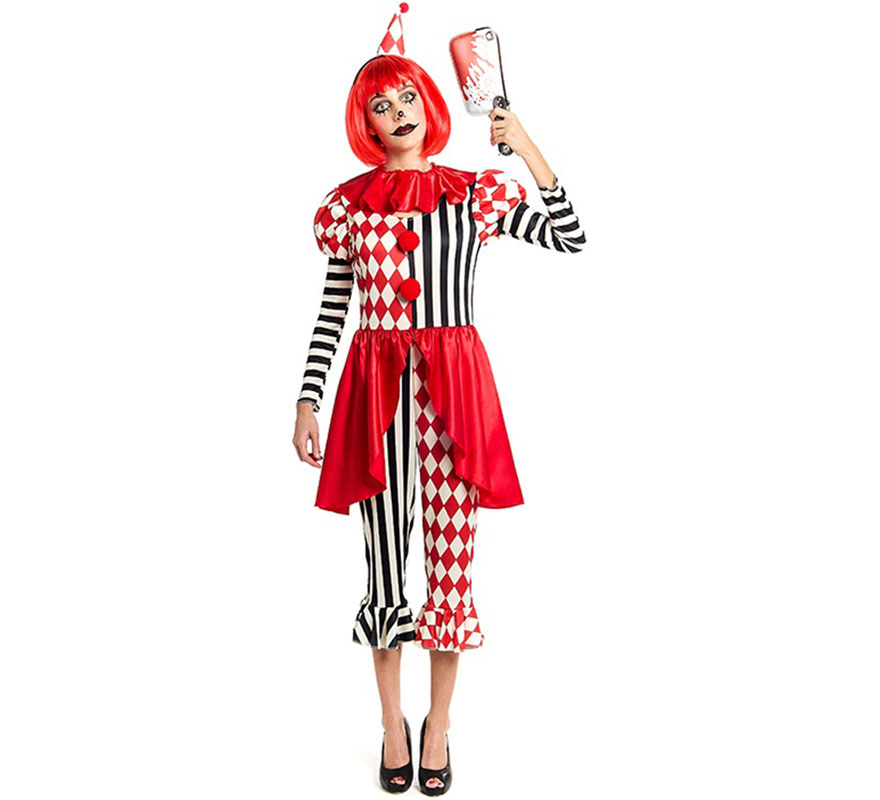 Macabre Jester Costume for Women