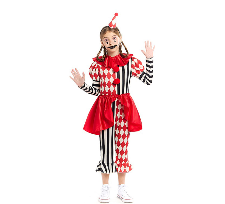 Macabre Jester costume for girls