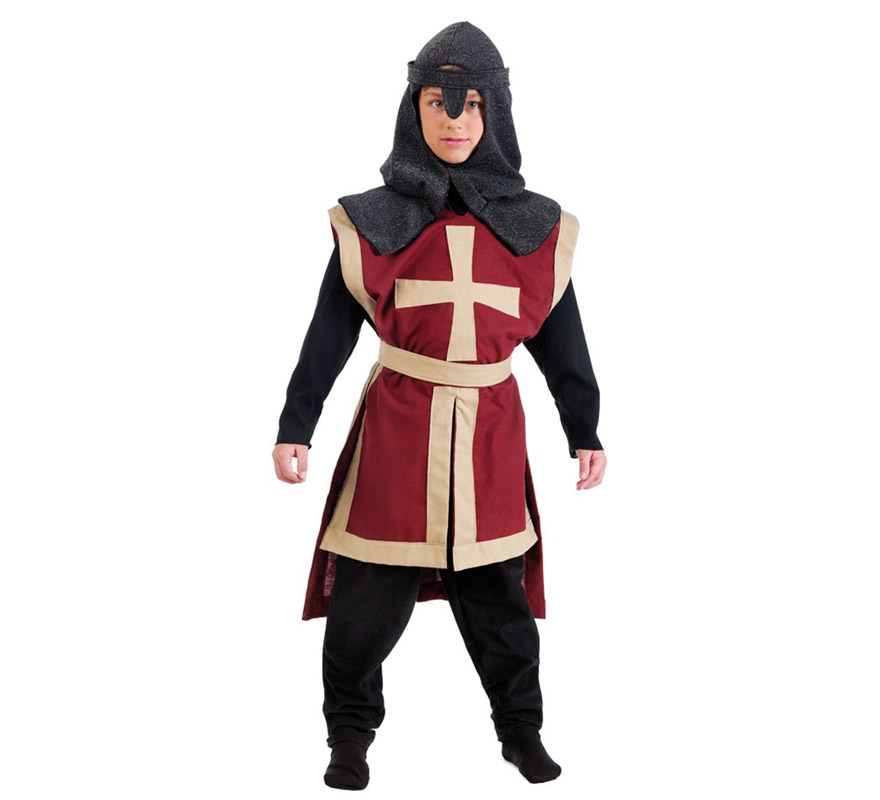 Disfraz de Caballero Cruzado Medieval para niño