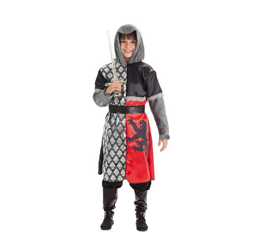 Temeridad Reductor Deudor Disfraz de Caballero medieval Templario para niño