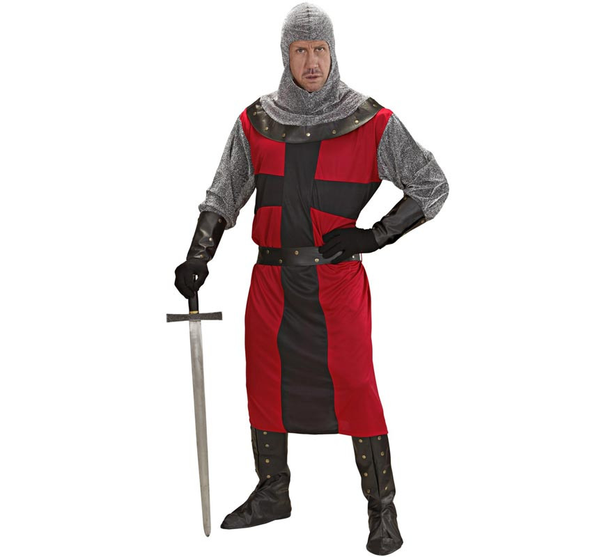 Red Dark Age Knight Costume for Men