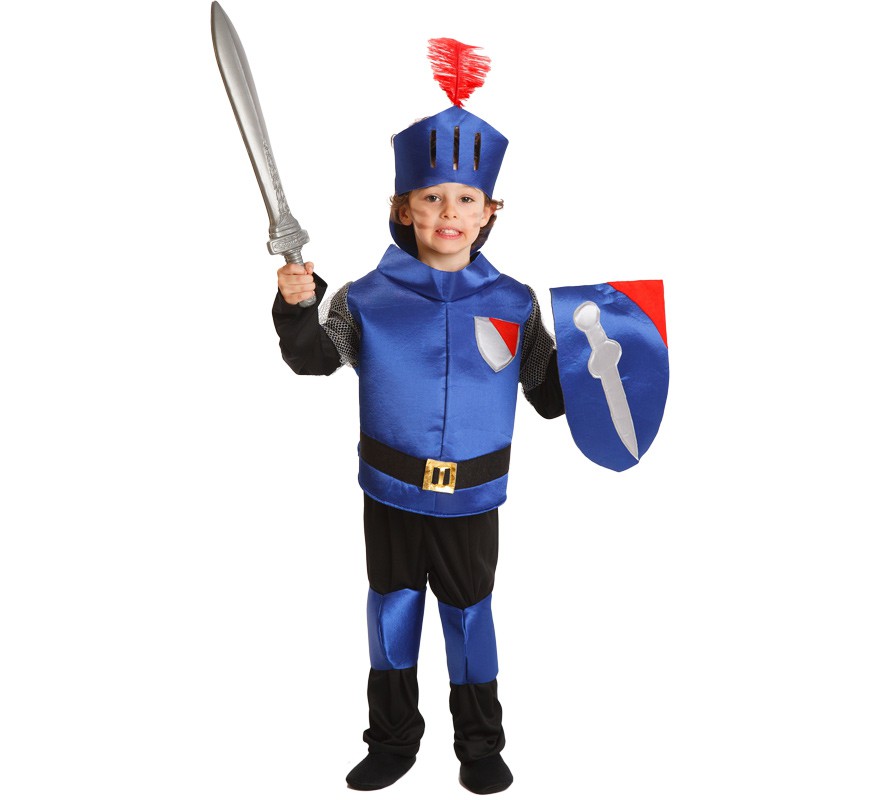 Disfraz de Caballero Feudal Azul para Niño de 3 a 5 años