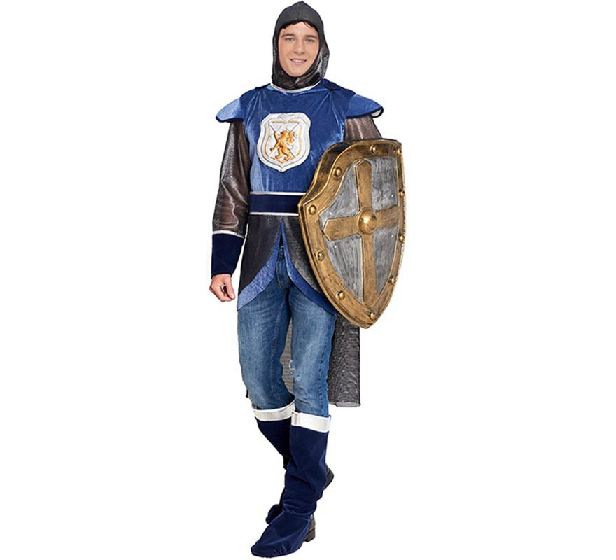 Disfraz de Caballero Medieval Azul para Hombre