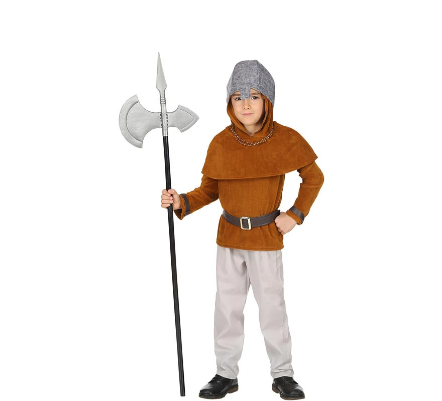 Commoner Medieval Knight Costume with Hood for Child