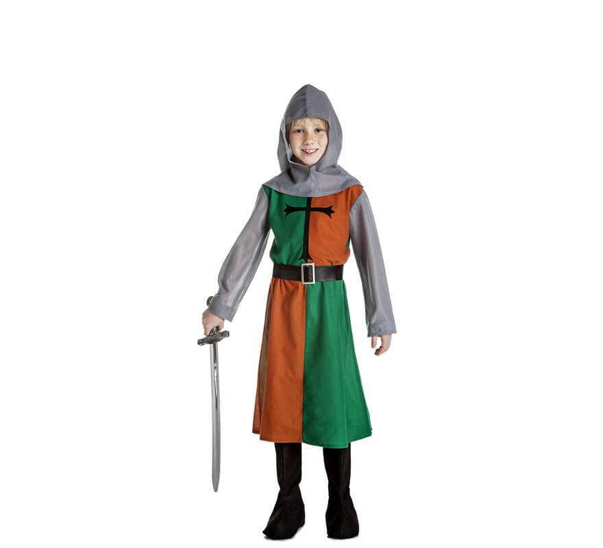 Disfraz de Caballero Medieval Verde para niño