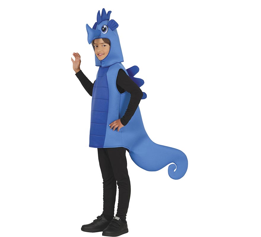 Blue Seahorse Costume for Boys