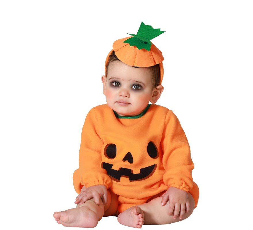 Orange Pumpkin Costume for Girl and Baby