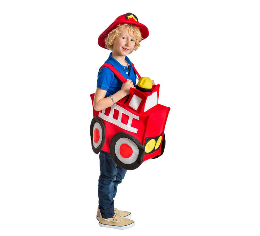 Disfraz de Camión de Bomberos para niños en talla única