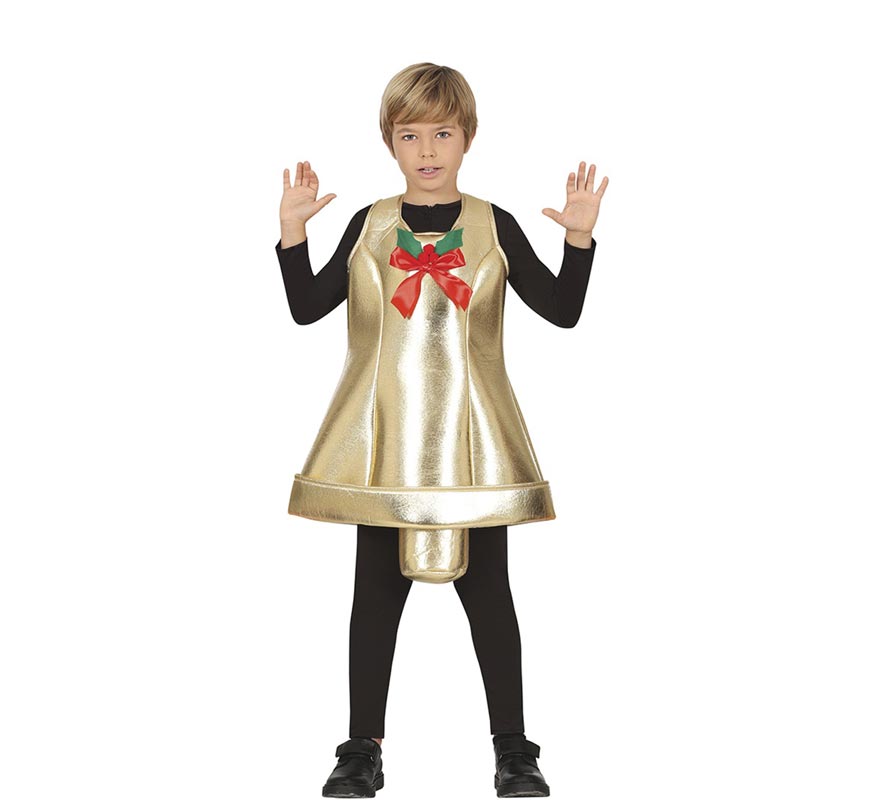 Golden Bell Costume with Bow for Kids