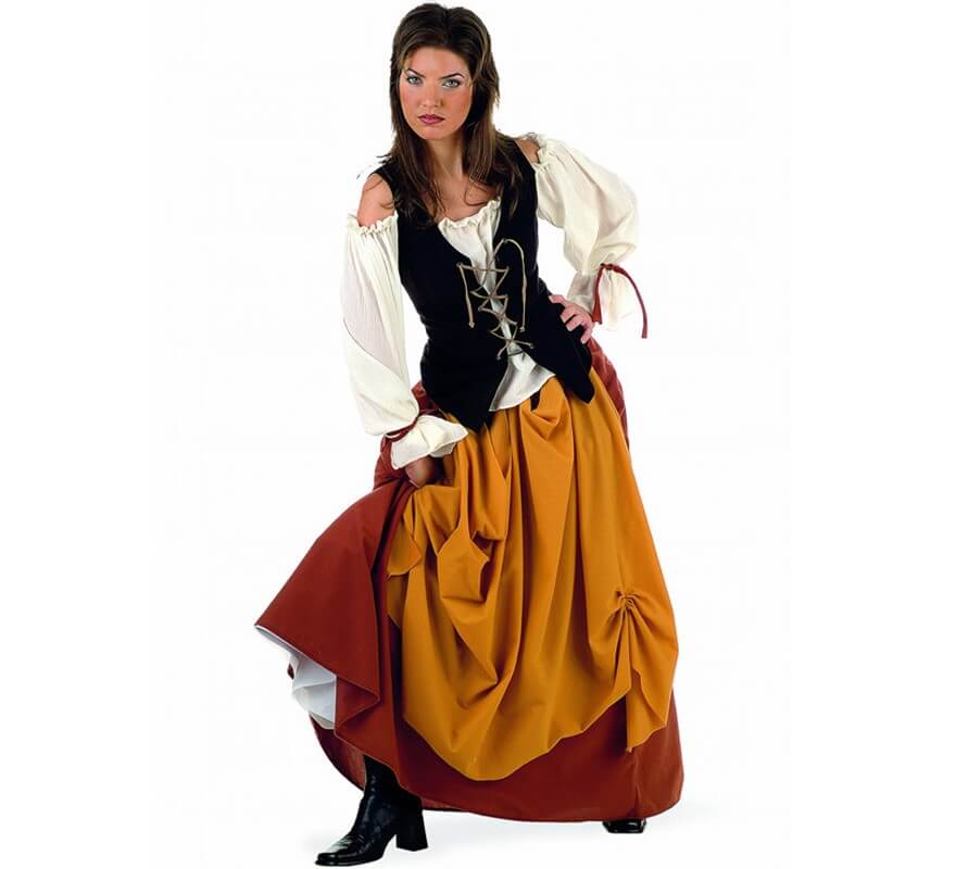 Costume contadino medievale per una donna
