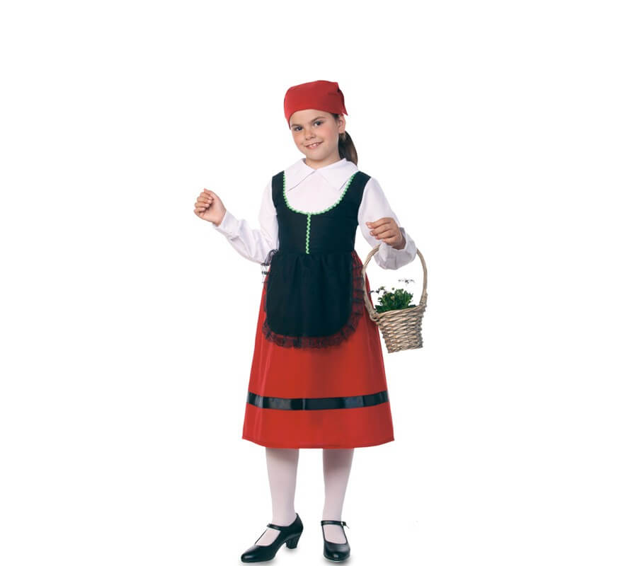 Costume da Contadina Basca per bambina