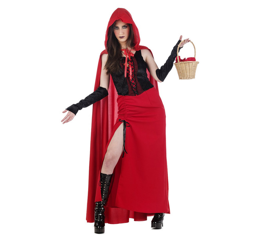 Disfraz de Caperucita Gótica para mujer
