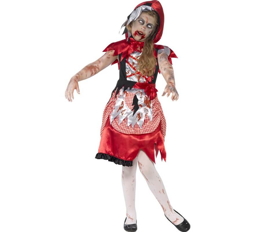 Disfraz de Caperucita Roja Zombie para niña