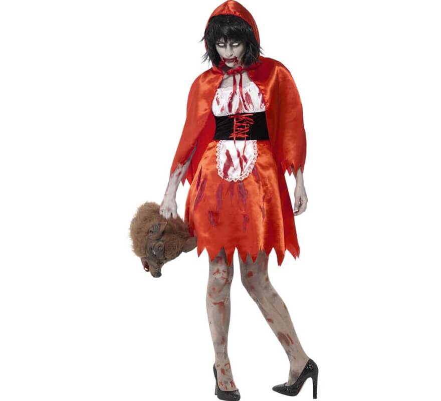 Disfraz de Caperucita Zombie para mujer