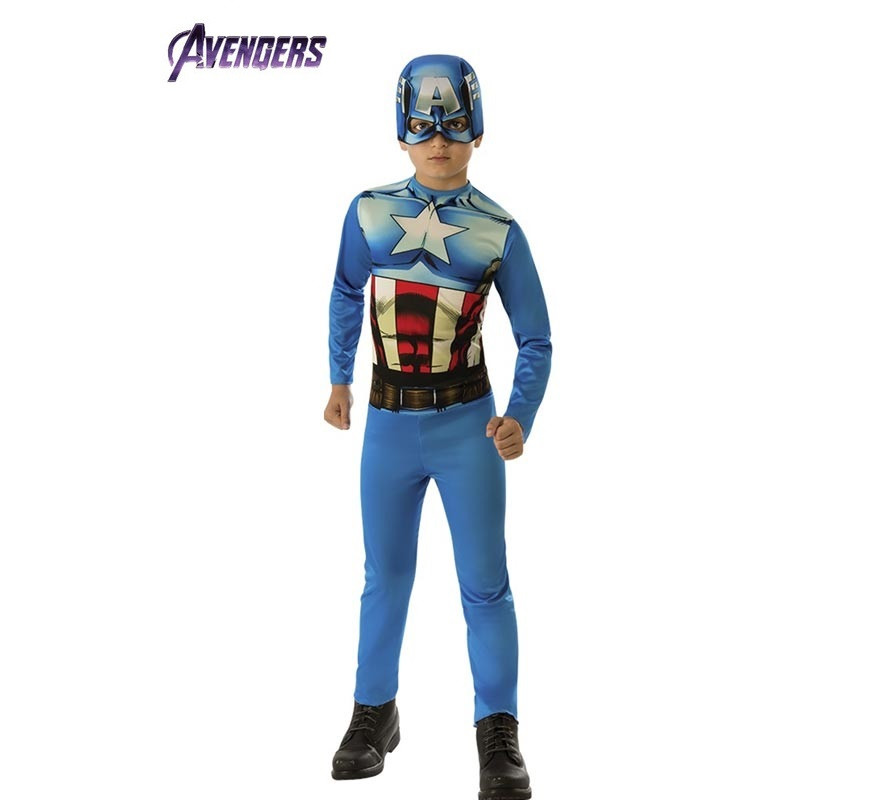 Captain America Opp Costume with Mask in Box for Boys