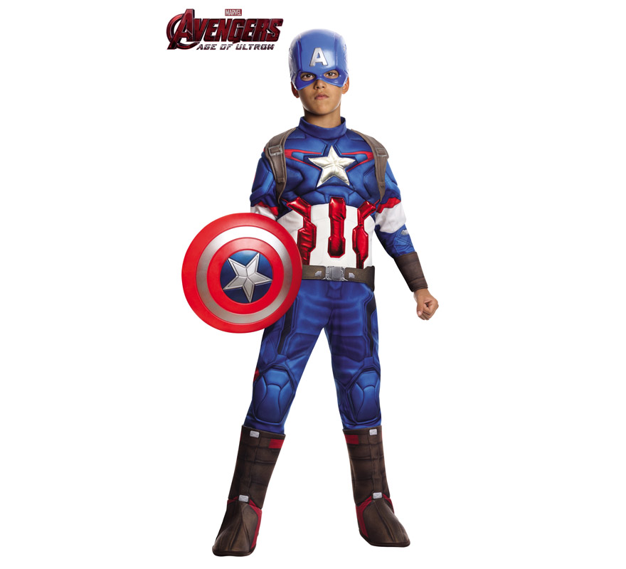 Disfraz de Capitán América premium para niño
