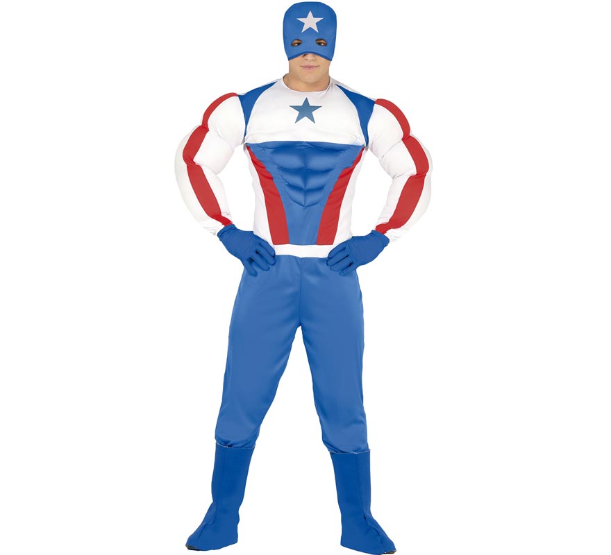 Blue Captain Costume for Men