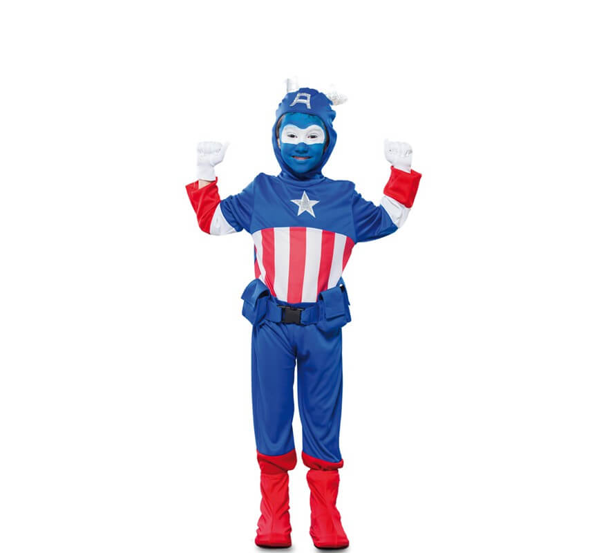 Blue Captain Costume for Boys