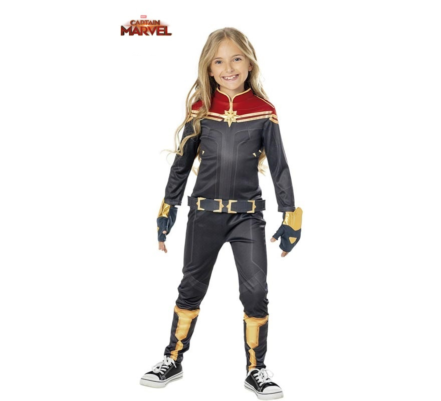 Captain Marvel Deluxe Gauntlet Costume for Girls