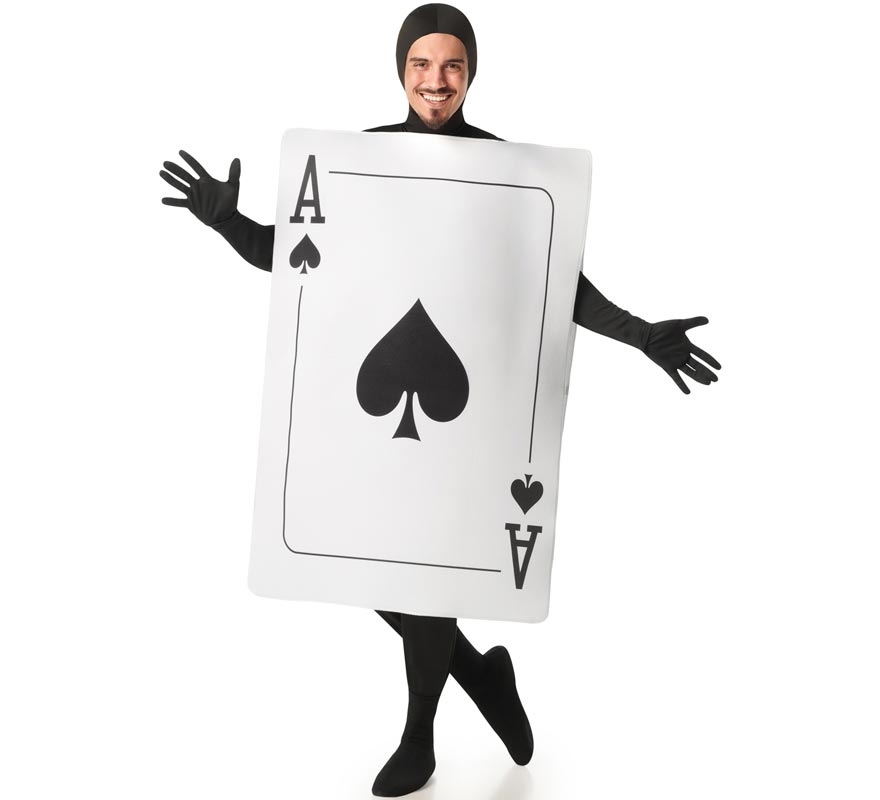 Ace of Spades Card Costume for Adults