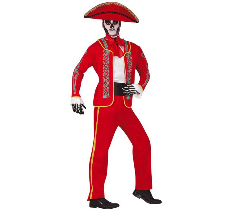 jefe Grillo Reconocimiento Disfraz de Catrín Rojo para hombre